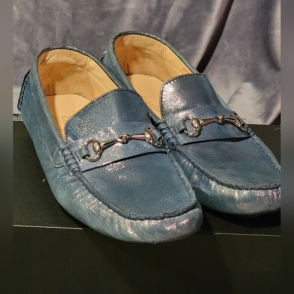 Cole Haan Metallic Loafers - Picture 3 of 5